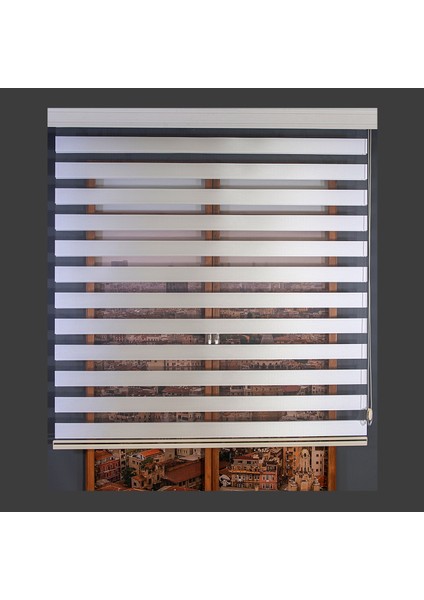 Zebra Perde Beyaz Bamboo 70 x 200 cm