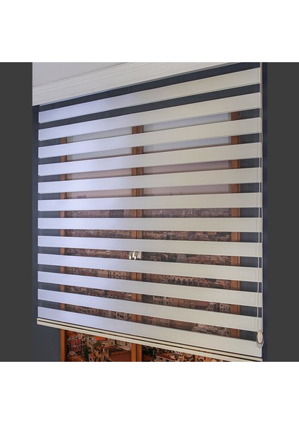 Zebra Perde Beyaz Bamboo 70 x 200 cm