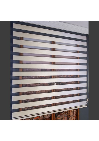 Zebra Perde Krem Bamboo 70 x 200 cm