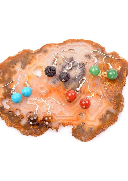 Doğal Taş Küpe 5'li