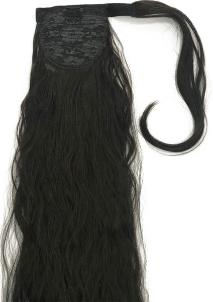 Su Dalgalı Bağlamalı At Kuyruğu Siyah Gri Ombreli fiyatları