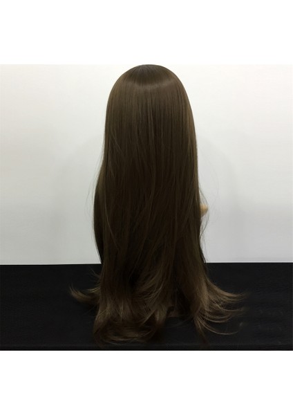 Düz Fiber Sentetik Peruk Kumral modelleri