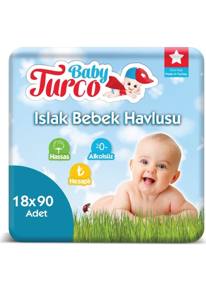 Islak Havlu 18 x 90'lı