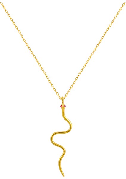 Yılan Figürlü Gümüş Kadın Kolye