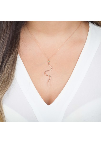 Yılan Figürlü Gümüş Kadın Kolye fiyatları