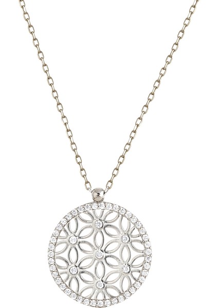 Yaşam Çiçeği Gümüş Kadın Kolye