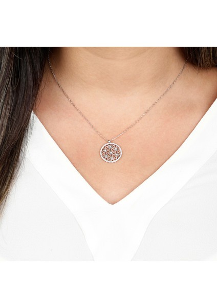 Yaşam Çiçeği Gümüş Kadın Kolye fiyatları