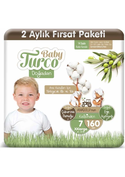 Baby Turco Doğadan 7 Numara Xxlarge 160'lı