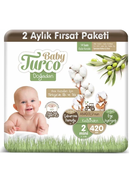 Baby Turco Doğadan 2 Numara Mini 420'li