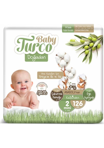 Baby Turco Doğadan 2 Numara Mini 126'lı