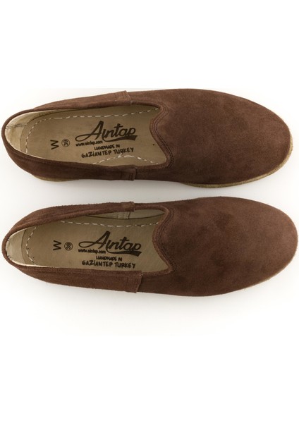 Süet Deri Kahve Erkek Klasik Gaziantep Yemeni modelleri