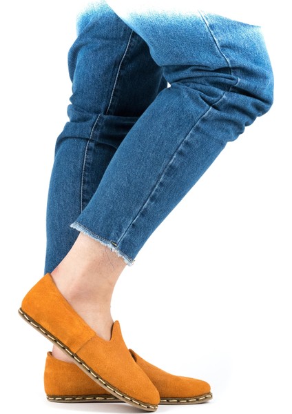 Süet Deri Turuncu Kadın Spor Gaziantep Yemeni