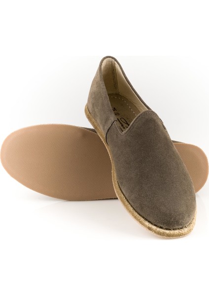 Süet Deri Yeşil Erkek Klasik Gaziantep Yemeni modelleri