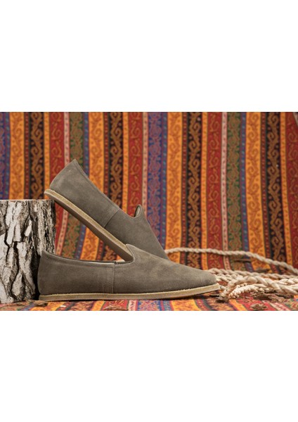 Süet Deri Yeşil Erkek Klasik Gaziantep Yemeni indirimleri