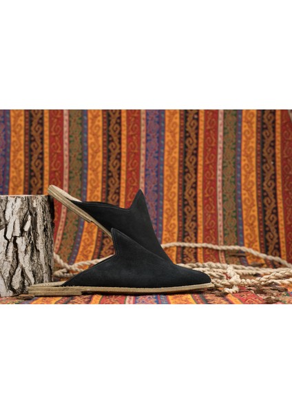 Nubuk Deri Siyah Erkek Gaziantep Yemeni Terlik indirimleri