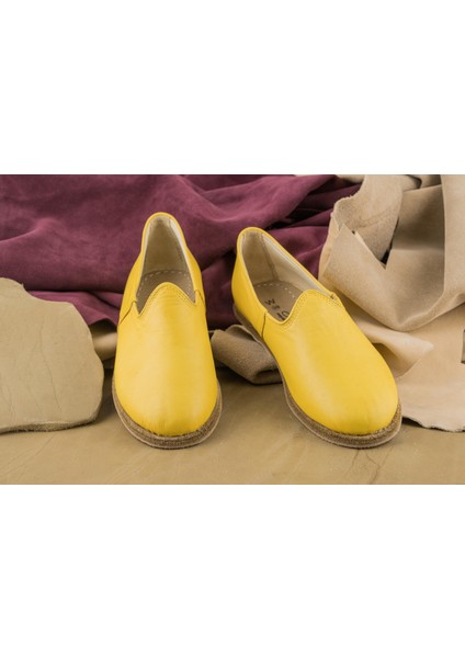 Deri Sarı Erkek Klasik Gaziantep Yemeni indirimleri