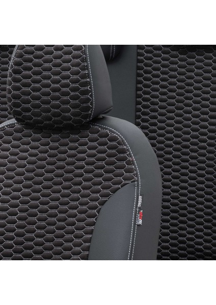 Audi A6 2011-2018 Özel Üretim Koltuk Kılıfı Tokyo Design Tay Tüyü Siyah - Beyaz modelleri