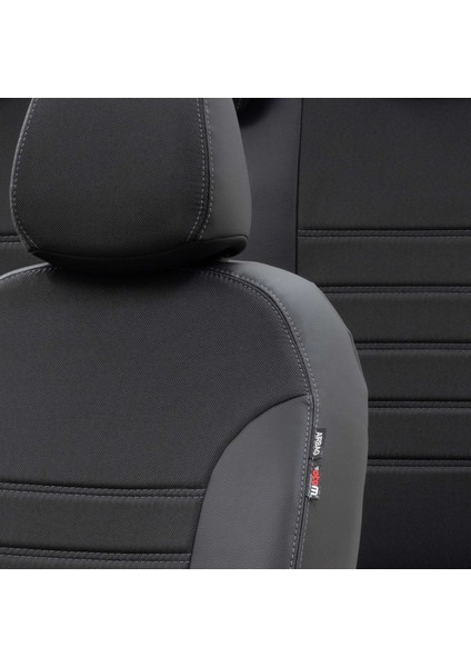 Audi A5 2011-2016 Özel Üretim Koltuk Kılıfı Paris Design Füme - Siyah