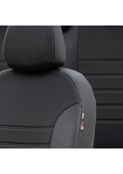 Citroen C4 2010-2018 Özel Üretim Koltuk Kılıfı Paris Design Füme - Siyah