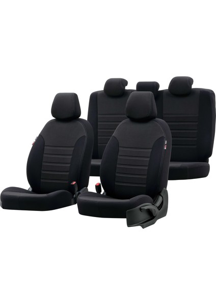 Citroen C-Elysee 2012-2017 Özel Üretim Koltuk Kılıfı Original Design Siyah