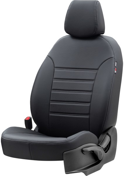Citroen C-Elysee 2012-2017 Özel Üretim Koltuk Kılıfı İstanbul Design Siyah