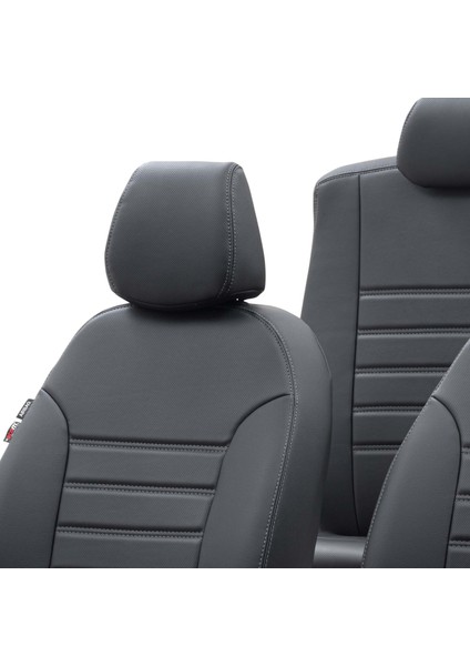 Citroen C-Elysee 2012-2017 Özel Üretim Koltuk Kılıfı İstanbul Design Siyah