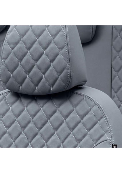 Citroen C-Elysee 2012-2017 Özel Üretim Koltuk Kılıfı Madrid Design Deri Füme indirimleri