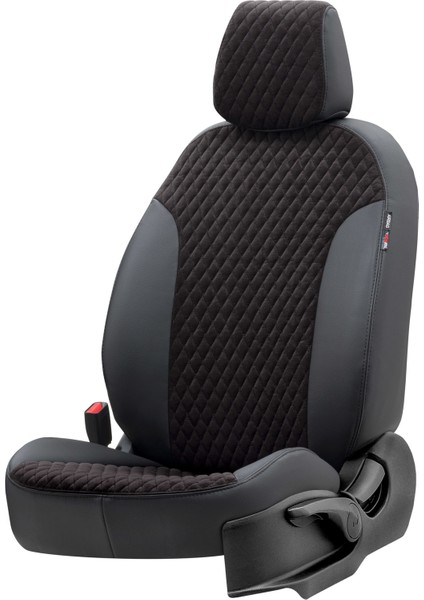 Citroen C-Elysee 2012-2017 Özel Üretim Koltuk Kılıfı Amsterdam Design Tay Tüyü Siyah