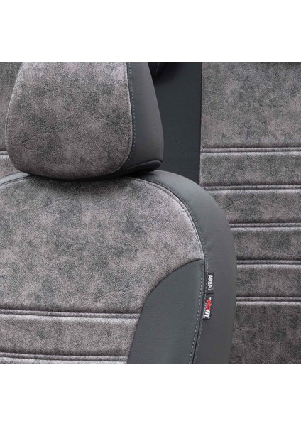 Citroen C5 2001-2008 Özel Üretim Koltuk Kılıfı Milano Design Füme - Siyah modelleri
