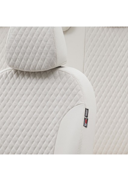 Citroen C3 2016-Sonrası Özel Üretim Koltuk Kılıfı Amsterdam Design Tay Tüyü Fildişi modelleri