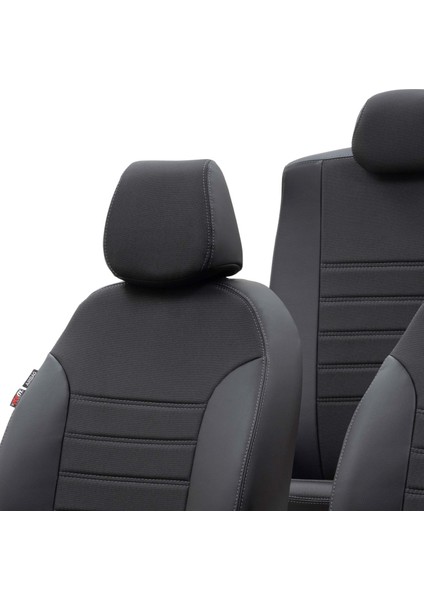 Daewoo Tacuma 2000-2008 Özel Üretim Koltuk Kılıfı Paris Design Füme - Siyah