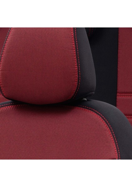 Fiat 500 X 2015-Sonrası Özel Üretim Koltuk Kılıfı Original Design Bordo - Siyah indirimleri