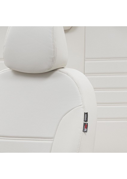 Fiat 500 X 2015-Sonrası Özel Üretim Koltuk Kılıfı New York Design Fildişi modelleri