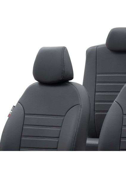 Fiat Stilo 2001-2006 Özel Üretim Koltuk Kılıfı New York Design Siyah