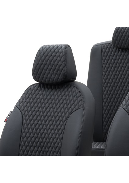 Fiat Stilo 2001-2006 Özel Üretim Koltuk Kılıfı Amsterdam Design Deri Siyah