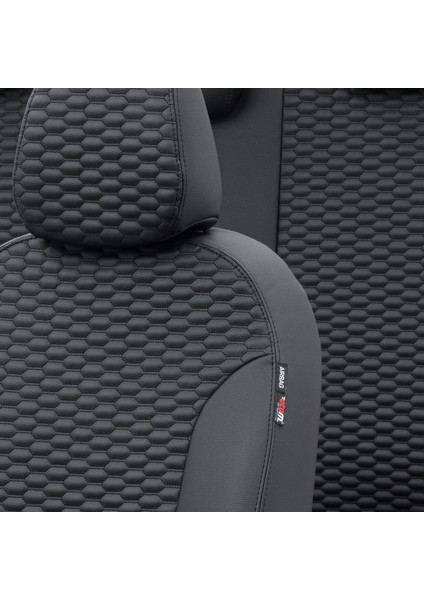 Fiat Stilo 2001-2006 Özel Üretim Koltuk Kılıfı Tokyo Design Deri Siyah