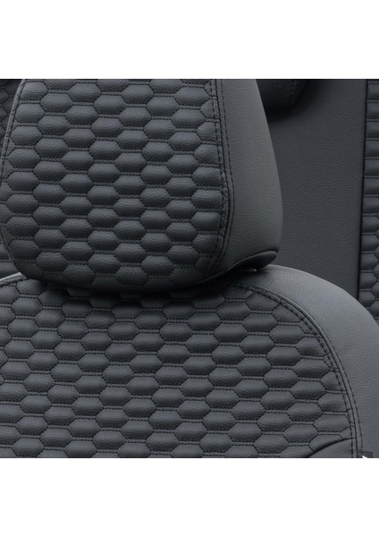 Fiat Stilo 2001-2006 Özel Üretim Koltuk Kılıfı Tokyo Design Deri Siyah