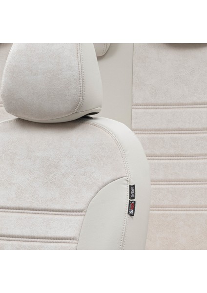 Ford Fiesta 2008-2017 Özel Üretim Koltuk Kılıfı Milano Design Fildişi modelleri