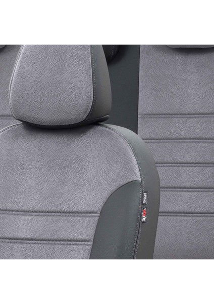 Ford Fiesta 2008-2017 Özel Üretim Koltuk Kılıfı London Design Füme - Siyah modelleri