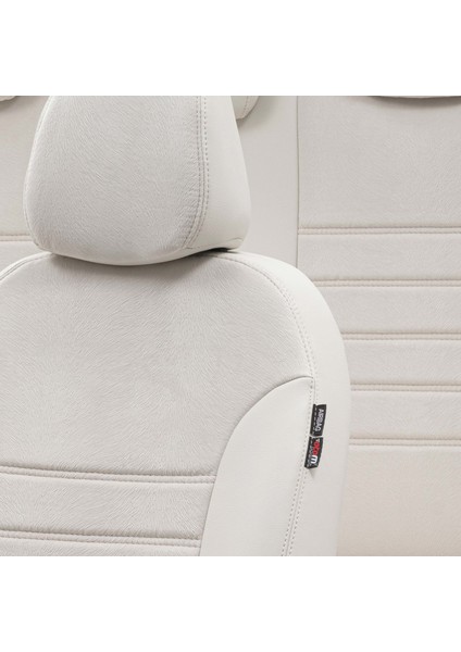 Ford Fiesta 2017-Sonrası Özel Üretim Koltuk Kılıfı London Design Fildişi modelleri