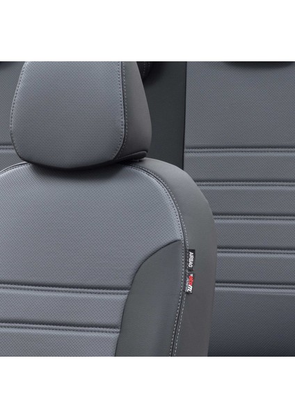 Ford S-Max 2006-2015 (7 Kişi) Özel Üretim Koltuk Kılıfı New York Design Füme - Siyah modelleri