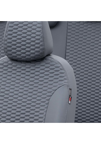 Ford S-Max 2006-2015 (7 Kişi) Özel Üretim Koltuk Kılıfı Tokyo Design Deri Füme modelleri