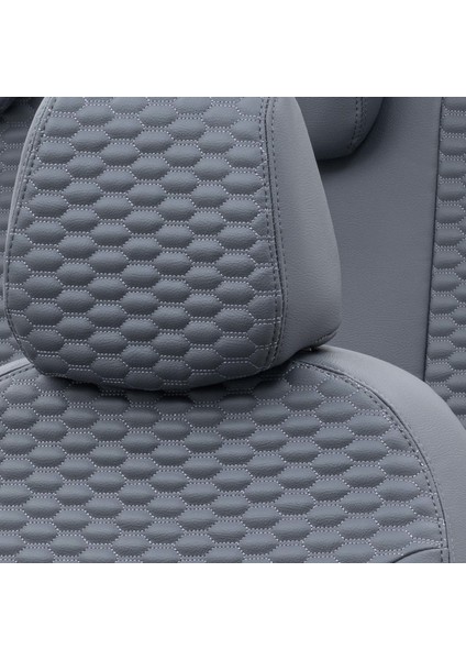 Ford S-Max 2006-2015 (7 Kişi) Özel Üretim Koltuk Kılıfı Tokyo Design Deri Füme indirimleri