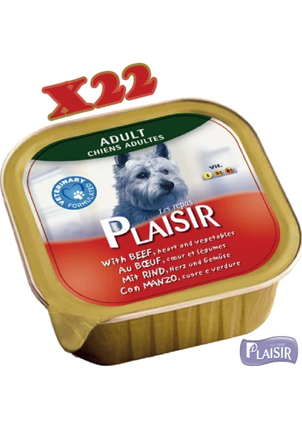 Pate Sığır Etli & Sebzeli Yaş Köpek Maması 150 gr x 22 Adet