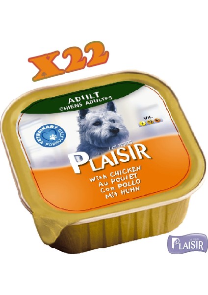 Pate Tavuk Etli Yaş Köpek Maması 150 gr x 22 Adet