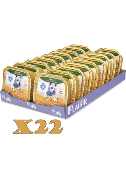 Pate Tavuk Etli Yaş Köpek Maması 150 gr x 22 Adet