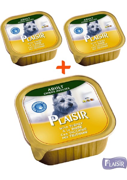 Pate Hindi Etli Yaş Köpek Maması 150 gr x 3 Adet