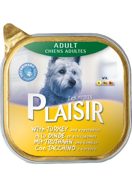 Pate Hindi Etli Yaş Köpek Maması 150 gr x 3 Adet