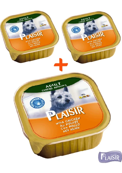 Pate Tavuk Etli Yaş Köpek Maması 150 gr x 3 Adet