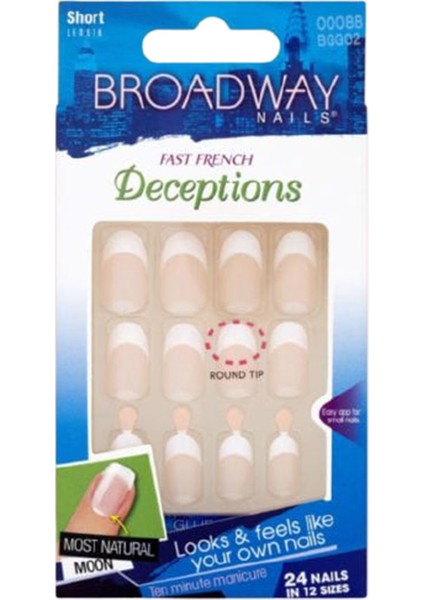 Fransız Manıkürlü Takma Tırnak BGG02 00088